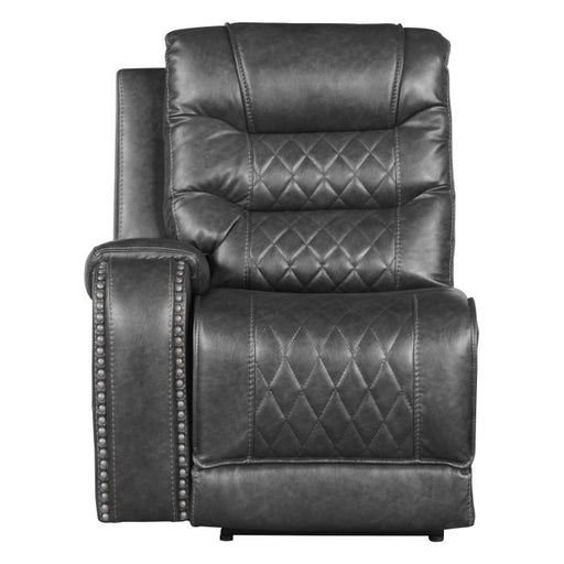 Homelegance Furniture Putnam Power Left Side Reclining Chair with USB Port in Gray 9405GY-LRPW - Premium Chair from Homelegance (Titan Warehouse) - Just $507! Shop now at Furniture Wholesale Plus  We are the best furniture store in Nashville, Hendersonville, Goodlettsville, Madison, Antioch, Mount Juliet, Lebanon, Gallatin, Springfield, Murfreesboro, Franklin, Brentwood