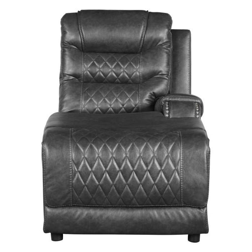 Homelegance Furniture Putnam Power Right Side Reclining Chaise with USB Port in Gray 9405GY-RCPW - Premium Chaise from Homelegance (Titan Warehouse) - Just $731.25! Shop now at Furniture Wholesale Plus  We are the best furniture store in Nashville, Hendersonville, Goodlettsville, Madison, Antioch, Mount Juliet, Lebanon, Gallatin, Springfield, Murfreesboro, Franklin, Brentwood