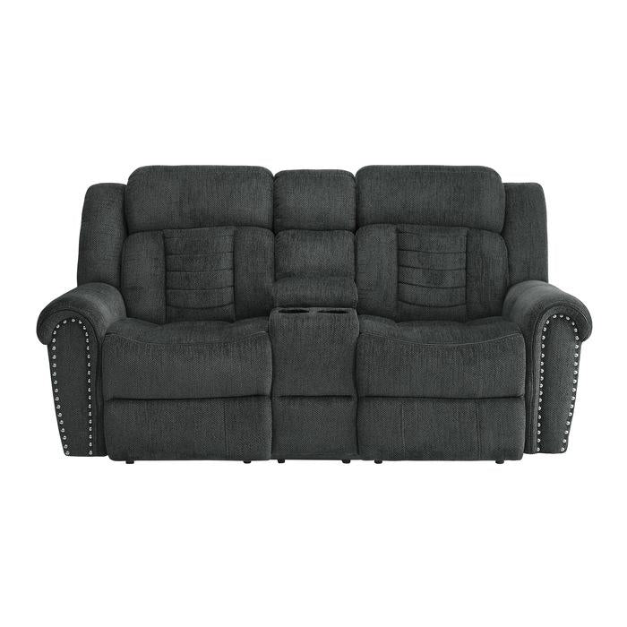 Homelegance Furniture Nutmeg Double Reclining Loveseat in Charcoal Gray 9901CC-2 - Premium Loveseat from Homelegance (Titan Warehouse) - Just $973.05! Shop now at Furniture Wholesale Plus  We are the best furniture store in Nashville, Hendersonville, Goodlettsville, Madison, Antioch, Mount Juliet, Lebanon, Gallatin, Springfield, Murfreesboro, Franklin, Brentwood