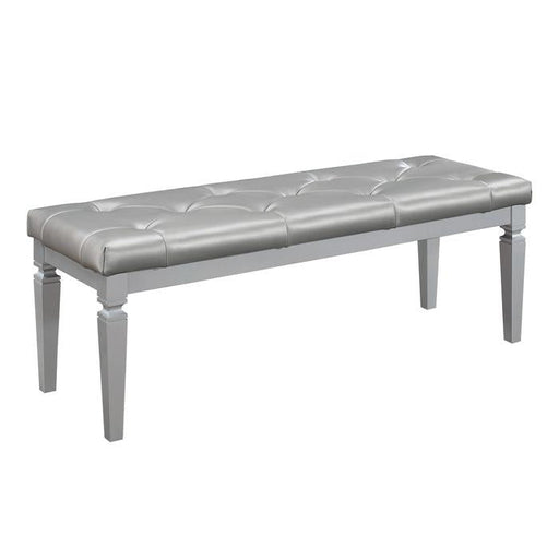 Homelegance Allura Bed Bench in Silver 1916-FBH - Premium Bench from Homelegance (Titan Warehouse) - Just $181.35! Shop now at Furniture Wholesale Plus  We are the best furniture store in Nashville, Hendersonville, Goodlettsville, Madison, Antioch, Mount Juliet, Lebanon, Gallatin, Springfield, Murfreesboro, Franklin, Brentwood