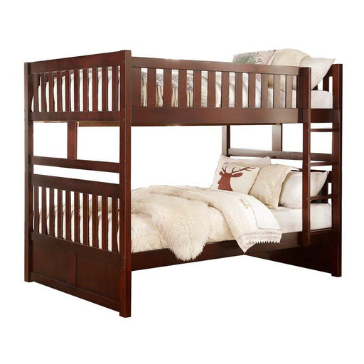 Homelegance Rowe Full/Full Bunk Bed w/ Twin Trundle in Dark Cherry B2013FFDC-1*R - Premium Bedroom Set from Homelegance (Titan Warehouse) - Just $641.55! Shop now at Furniture Wholesale Plus  We are the best furniture store in Nashville, Hendersonville, Goodlettsville, Madison, Antioch, Mount Juliet, Lebanon, Gallatin, Springfield, Murfreesboro, Franklin, Brentwood