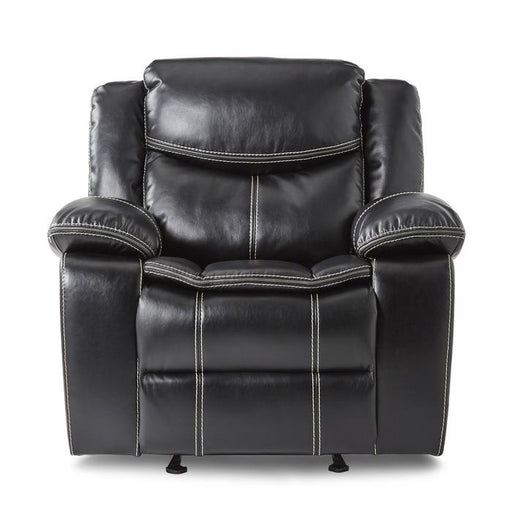 Homelegance Furniture Bastrop Glider Reclining Chair in Black 8230BLK-1 - Premium Chair from Homelegance (Titan Warehouse) - Just $555.75! Shop now at Furniture Wholesale Plus  We are the best furniture store in Nashville, Hendersonville, Goodlettsville, Madison, Antioch, Mount Juliet, Lebanon, Gallatin, Springfield, Murfreesboro, Franklin, Brentwood