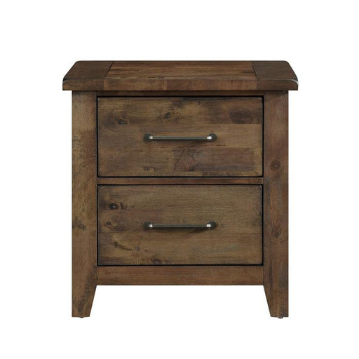 Homelegance Jerrick Nightstand in Burnished Brown 1957-4 - Premium Nightstand from Homelegance (Titan Warehouse) - Just $269.10! Shop now at Furniture Wholesale Plus  We are the best furniture store in Nashville, Hendersonville, Goodlettsville, Madison, Antioch, Mount Juliet, Lebanon, Gallatin, Springfield, Murfreesboro, Franklin, Brentwood