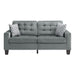 Homelegance Furniture Lantana Sofa in Gray 9957GY-3 - Premium Sofa from Homelegance (Titan Warehouse) - Just $466.05! Shop now at Furniture Wholesale Plus  We are the best furniture store in Nashville, Hendersonville, Goodlettsville, Madison, Antioch, Mount Juliet, Lebanon, Gallatin, Springfield, Murfreesboro, Franklin, Brentwood