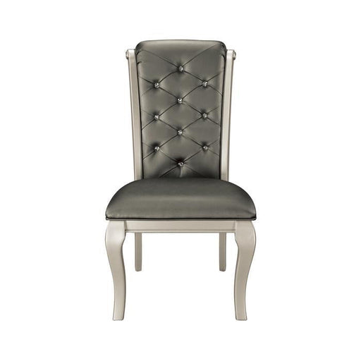 Homelegance Crawford Side Chair in Silver (Set of 2) - Premium Side Chair from Homelegance (Titan Warehouse) - Just $146.25! Shop now at Furniture Wholesale Plus  We are the best furniture store in Nashville, Hendersonville, Goodlettsville, Madison, Antioch, Mount Juliet, Lebanon, Gallatin, Springfield, Murfreesboro, Franklin, Brentwood