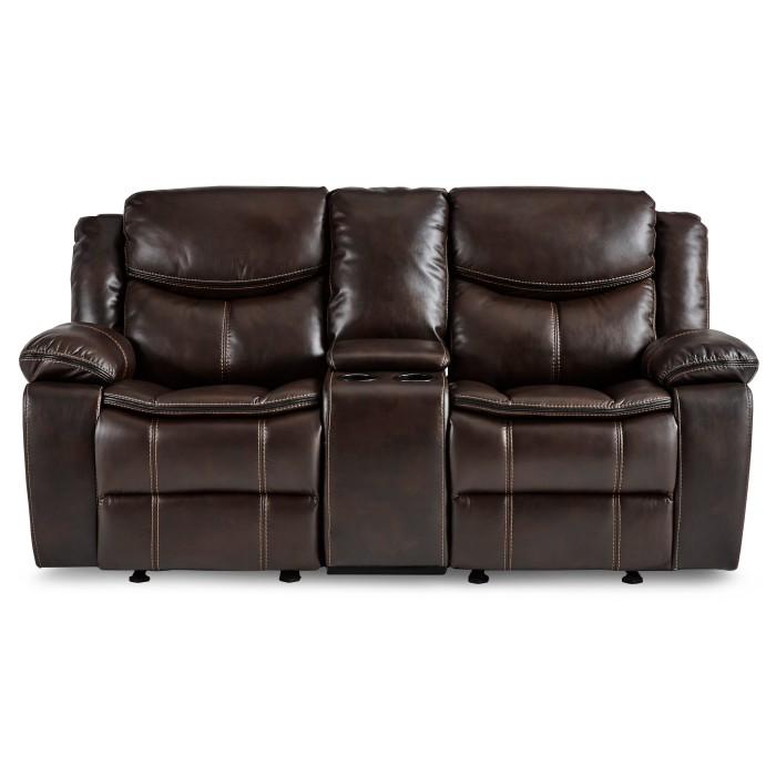 Homelegance Furniture Bastrop Double Glider Reclining Loveseat in Brown 8230BRW-2 - Premium Loveseat from Homelegance (Titan Warehouse) - Just $963.30! Shop now at Furniture Wholesale Plus  We are the best furniture store in Nashville, Hendersonville, Goodlettsville, Madison, Antioch, Mount Juliet, Lebanon, Gallatin, Springfield, Murfreesboro, Franklin, Brentwood