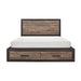 Homelegance Miter King Platform Bed with Footboard Storage in Rustin Mahogany & Dark Ebony 1762K-1EK* - Premium Bed from Homelegance (Titan Warehouse) - Just $705.90! Shop now at Furniture Wholesale Plus  We are the best furniture store in Nashville, Hendersonville, Goodlettsville, Madison, Antioch, Mount Juliet, Lebanon, Gallatin, Springfield, Murfreesboro, Franklin, Brentwood