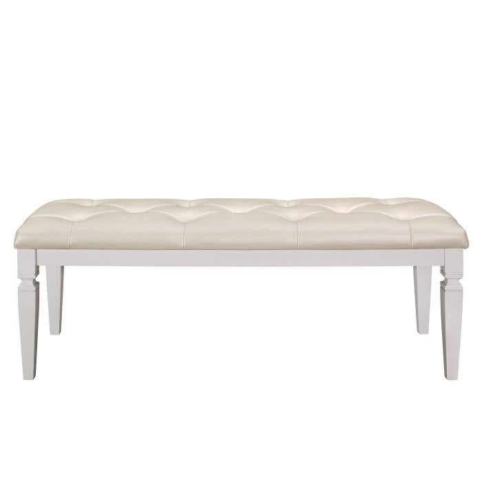 Homelegance Allura Bed Bench in White 1916W-FBH - Premium Bench from Homelegance (Titan Warehouse) - Just $181.35! Shop now at Furniture Wholesale Plus  We are the best furniture store in Nashville, Hendersonville, Goodlettsville, Madison, Antioch, Mount Juliet, Lebanon, Gallatin, Springfield, Murfreesboro, Franklin, Brentwood