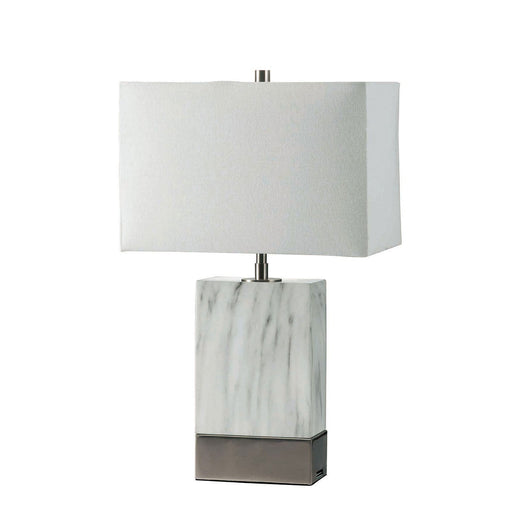 Faith White Marble/Silver 20"H White Marble Steel Table Lamp - Premium Table Lamp from FOA East - Just $185.25! Shop now at Furniture Wholesale Plus  We are the best furniture store in Nashville, Hendersonville, Goodlettsville, Madison, Antioch, Mount Juliet, Lebanon, Gallatin, Springfield, Murfreesboro, Franklin, Brentwood