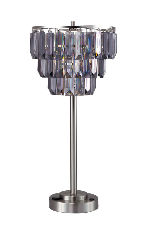 Meg Black/Chrome Table Lamp - Premium Table Lamp from FOA East - Just $140.40! Shop now at Furniture Wholesale Plus  We are the best furniture store in Nashville, Hendersonville, Goodlettsville, Madison, Antioch, Mount Juliet, Lebanon, Gallatin, Springfield, Murfreesboro, Franklin, Brentwood