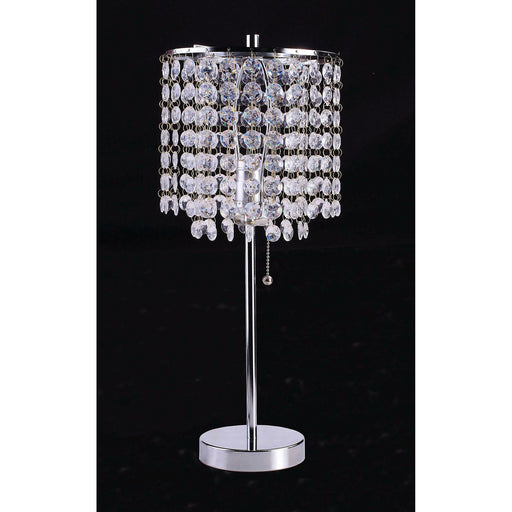 Perla Chrome Table Lamp - Premium Table Lamp from FOA East - Just $70.20! Shop now at Furniture Wholesale Plus  We are the best furniture store in Nashville, Hendersonville, Goodlettsville, Madison, Antioch, Mount Juliet, Lebanon, Gallatin, Springfield, Murfreesboro, Franklin, Brentwood