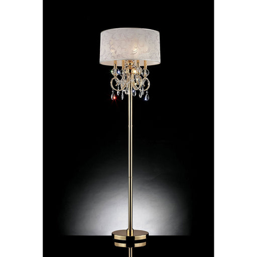 Deborah Gold 63"H Gold Floor Lamp - Premium Floor Lamp from FOA East - Just $421.20! Shop now at Furniture Wholesale Plus  We are the best furniture store in Nashville, Hendersonville, Goodlettsville, Madison, Antioch, Mount Juliet, Lebanon, Gallatin, Springfield, Murfreesboro, Franklin, Brentwood