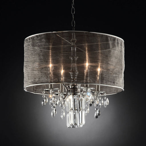 Gina Black/Silver Ceiling Lamp, Hanging Crystal - Premium Ceiling Lamp from FOA East - Just $257.40! Shop now at Furniture Wholesale Plus  We are the best furniture store in Nashville, Hendersonville, Goodlettsville, Madison, Antioch, Mount Juliet, Lebanon, Gallatin, Springfield, Murfreesboro, Franklin, Brentwood