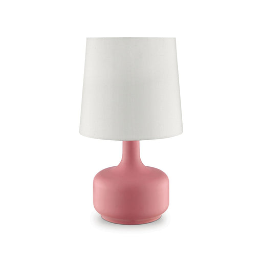 Farah Pink 17"H Matte Pink Table Lamp - Premium Table Lamp from FOA East - Just $44.85! Shop now at Furniture Wholesale Plus  We are the best furniture store in Nashville, Hendersonville, Goodlettsville, Madison, Antioch, Mount Juliet, Lebanon, Gallatin, Springfield, Murfreesboro, Franklin, Brentwood