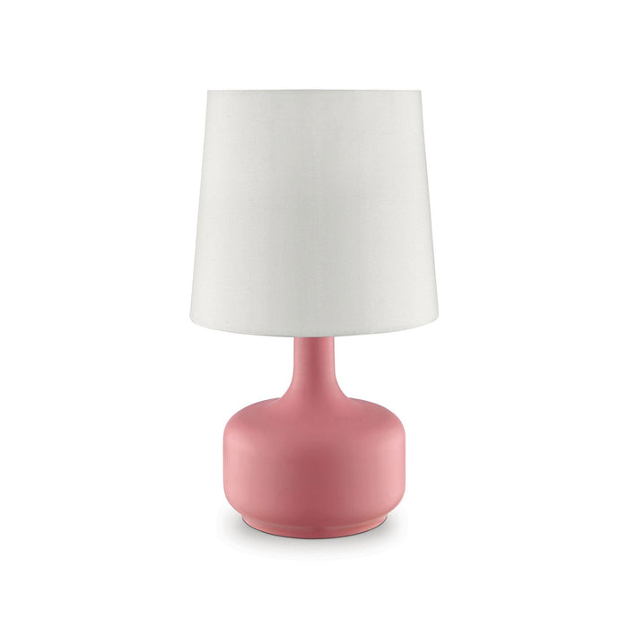 Farah Pink 17"H Matte Pink Table Lamp - Premium Table Lamp from FOA East - Just $44.85! Shop now at Furniture Wholesale Plus  We are the best furniture store in Nashville, Hendersonville, Goodlettsville, Madison, Antioch, Mount Juliet, Lebanon, Gallatin, Springfield, Murfreesboro, Franklin, Brentwood