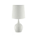 Edie White 23.5"H Glossy White Table Lamp - Premium Table Lamp from FOA East - Just $70.20! Shop now at Furniture Wholesale Plus  We are the best furniture store in Nashville, Hendersonville, Goodlettsville, Madison, Antioch, Mount Juliet, Lebanon, Gallatin, Springfield, Murfreesboro, Franklin, Brentwood