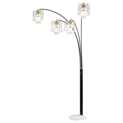 Elouise Black/Gold Arch Lamp - Premium Arch Lamp from FOA East - Just $304.20! Shop now at Furniture Wholesale Plus  We are the best furniture store in Nashville, Hendersonville, Goodlettsville, Madison, Antioch, Mount Juliet, Lebanon, Gallatin, Springfield, Murfreesboro, Franklin, Brentwood