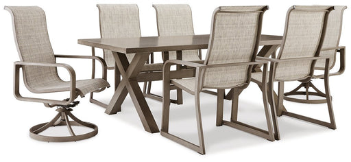 Beach Front Outdoor Dining Set - Premium Outdoor Dining Set from Ashley Furniture - Just $1779.83! Shop now at Furniture Wholesale Plus  We are the best furniture store in Nashville, Hendersonville, Goodlettsville, Madison, Antioch, Mount Juliet, Lebanon, Gallatin, Springfield, Murfreesboro, Franklin, Brentwood