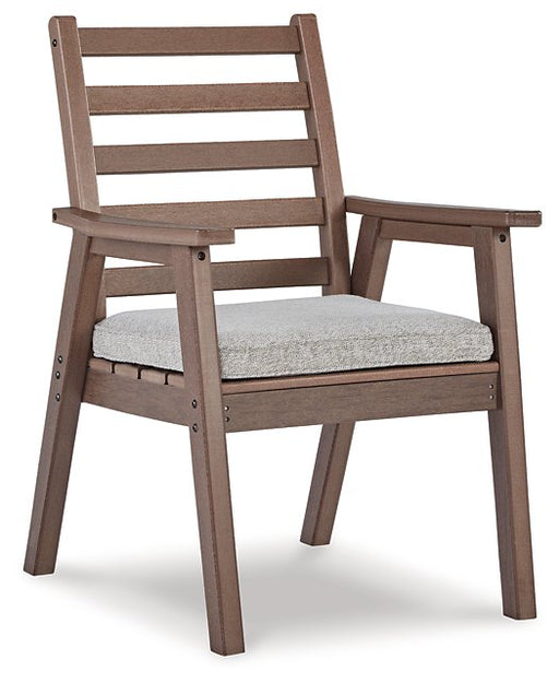 Emmeline Outdoor Dining Arm Chair with Cushion (Set of 2) - Premium Outdoor Dining Chair from Ashley Furniture - Just $452.51! Shop now at Furniture Wholesale Plus  We are the best furniture store in Nashville, Hendersonville, Goodlettsville, Madison, Antioch, Mount Juliet, Lebanon, Gallatin, Springfield, Murfreesboro, Franklin, Brentwood