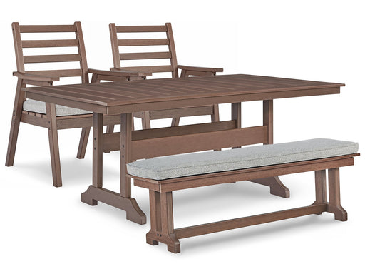 Emmeline Outdoor Dining Set - Premium Outdoor Dining Set from Ashley Furniture - Just $1558.61! Shop now at Furniture Wholesale Plus  We are the best furniture store in Nashville, Hendersonville, Goodlettsville, Madison, Antioch, Mount Juliet, Lebanon, Gallatin, Springfield, Murfreesboro, Franklin, Brentwood