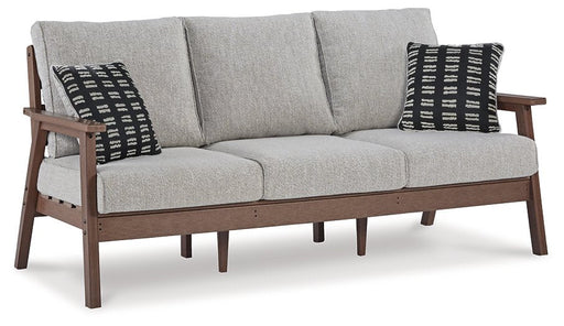 Emmeline Outdoor Sofa with Cushion - Premium Outdoor Seating from Ashley Furniture - Just $1150.70! Shop now at Furniture Wholesale Plus  We are the best furniture store in Nashville, Hendersonville, Goodlettsville, Madison, Antioch, Mount Juliet, Lebanon, Gallatin, Springfield, Murfreesboro, Franklin, Brentwood