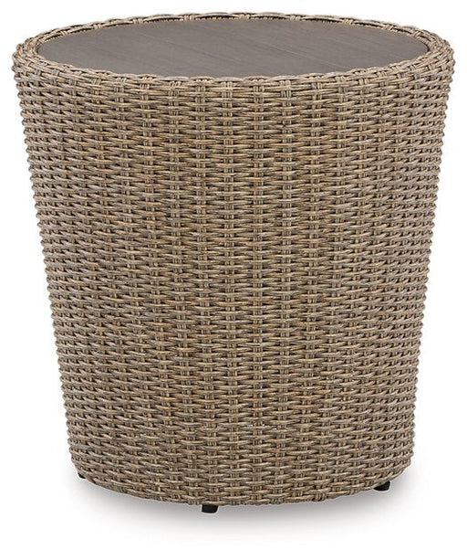 Danson Outdoor End Table - Premium Outdoor End Table from Ashley Furniture - Just $166.17! Shop now at Furniture Wholesale Plus  We are the best furniture store in Nashville, Hendersonville, Goodlettsville, Madison, Antioch, Mount Juliet, Lebanon, Gallatin, Springfield, Murfreesboro, Franklin, Brentwood