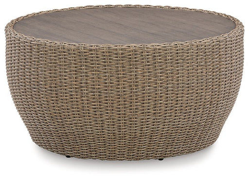 Danson Outdoor Coffee Table - Premium Outdoor Cocktail Table from Ashley Furniture - Just $404.50! Shop now at Furniture Wholesale Plus  We are the best furniture store in Nashville, Hendersonville, Goodlettsville, Madison, Antioch, Mount Juliet, Lebanon, Gallatin, Springfield, Murfreesboro, Franklin, Brentwood