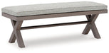 Hillside Barn 54" Outdoor Dining Bench - Premium Outdoor Dining Bench from Ashley Furniture - Just $522.89! Shop now at Furniture Wholesale Plus  We are the best furniture store in Nashville, Hendersonville, Goodlettsville, Madison, Antioch, Mount Juliet, Lebanon, Gallatin, Springfield, Murfreesboro, Franklin, Brentwood