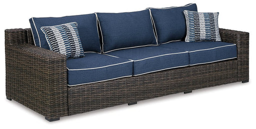 Grasson Lane Sofa with Cushion - Premium Outdoor Seating from Ashley Furniture - Just $1062.43! Shop now at Furniture Wholesale Plus  We are the best furniture store in Nashville, Hendersonville, Goodlettsville, Madison, Antioch, Mount Juliet, Lebanon, Gallatin, Springfield, Murfreesboro, Franklin, Brentwood