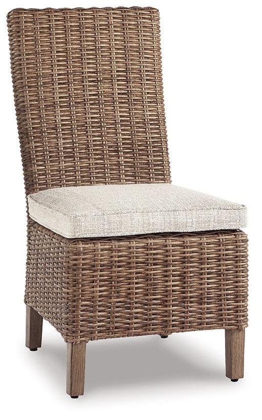 Beachcroft Side Chair with Cushion (Set of 2) - Premium Outdoor Dining Chair from Ashley Furniture - Just $608.24! Shop now at Furniture Wholesale Plus  We are the best furniture store in Nashville, Hendersonville, Goodlettsville, Madison, Antioch, Mount Juliet, Lebanon, Gallatin, Springfield, Murfreesboro, Franklin, Brentwood