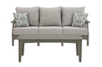 Visola Outdoor Sofa and Coffee Table - Premium Outdoor Dining Set from Ashley Furniture - Just $1493.40! Shop now at Furniture Wholesale Plus  We are the best furniture store in Nashville, Hendersonville, Goodlettsville, Madison, Antioch, Mount Juliet, Lebanon, Gallatin, Springfield, Murfreesboro, Franklin, Brentwood