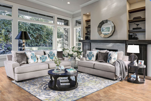 Renesmee Gray Sofa + Love Seat - Premium Living Room Set from FOA East - Just $2696.85! Shop now at Furniture Wholesale Plus  We are the best furniture store in Nashville, Hendersonville, Goodlettsville, Madison, Antioch, Mount Juliet, Lebanon, Gallatin, Springfield, Murfreesboro, Franklin, Brentwood