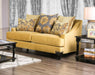 Viscontti Gold/Gray Love Seat, Gold - Premium Loveseat from FOA East - Just $1622.40! Shop now at Furniture Wholesale Plus  We are the best furniture store in Nashville, Hendersonville, Goodlettsville, Madison, Antioch, Mount Juliet, Lebanon, Gallatin, Springfield, Murfreesboro, Franklin, Brentwood