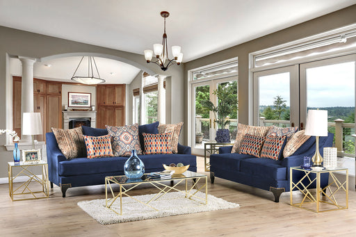 Sisseton Navy Sofa + Love Seat - Premium Living Room Set from FOA East - Just $3589.95! Shop now at Furniture Wholesale Plus  We are the best furniture store in Nashville, Hendersonville, Goodlettsville, Madison, Antioch, Mount Juliet, Lebanon, Gallatin, Springfield, Murfreesboro, Franklin, Brentwood