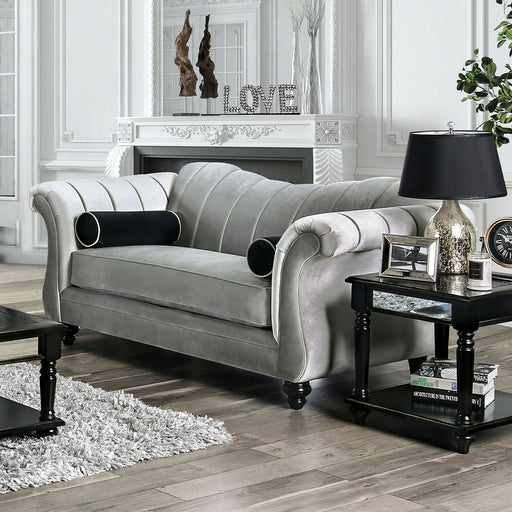 Marvin Pewter Love Seat - Premium Loveseat from FOA East - Just $1807.65! Shop now at Furniture Wholesale Plus  We are the best furniture store in Nashville, Hendersonville, Goodlettsville, Madison, Antioch, Mount Juliet, Lebanon, Gallatin, Springfield, Murfreesboro, Franklin, Brentwood