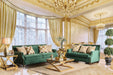 VERDANTE Emerald Green Sofa + Love Seat - Premium Living Room Set from FOA East - Just $3589.95! Shop now at Furniture Wholesale Plus (Nashville,TN)  We are the best furniture store in Nashville, Hendersonville, Goodlettsville, Madison, Antioch, Mount Juliet, Lebanon, Gallatin, Springfield, Murfreesboro, Franklin, Brentwood