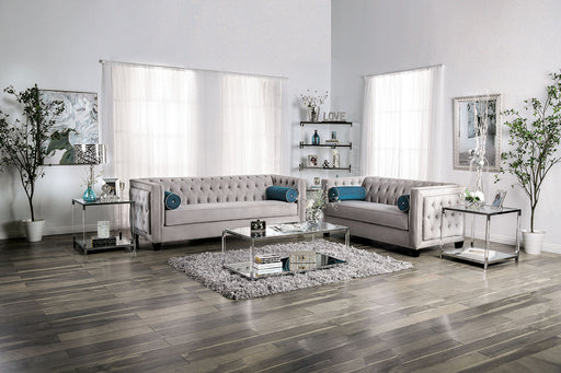 Silvan Gray Sofa + Love Seat - Premium Living Room Set from FOA East - Just $3991.65! Shop now at Furniture Wholesale Plus  We are the best furniture store in Nashville, Hendersonville, Goodlettsville, Madison, Antioch, Mount Juliet, Lebanon, Gallatin, Springfield, Murfreesboro, Franklin, Brentwood