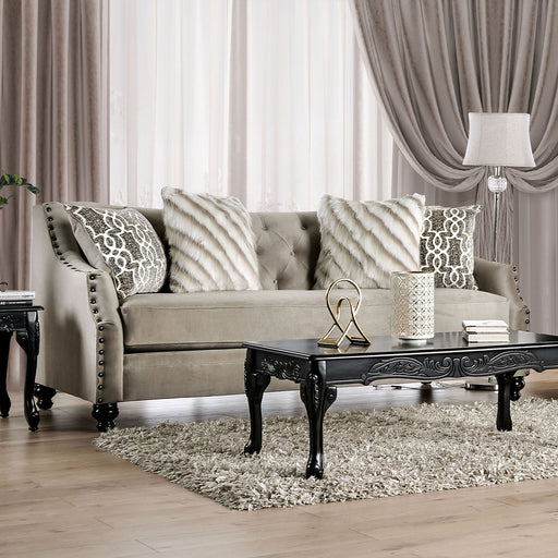 Ezrin Light Brown Sofa - Premium Sofa from FOA East - Just $1967.55! Shop now at Furniture Wholesale Plus  We are the best furniture store in Nashville, Hendersonville, Goodlettsville, Madison, Antioch, Mount Juliet, Lebanon, Gallatin, Springfield, Murfreesboro, Franklin, Brentwood