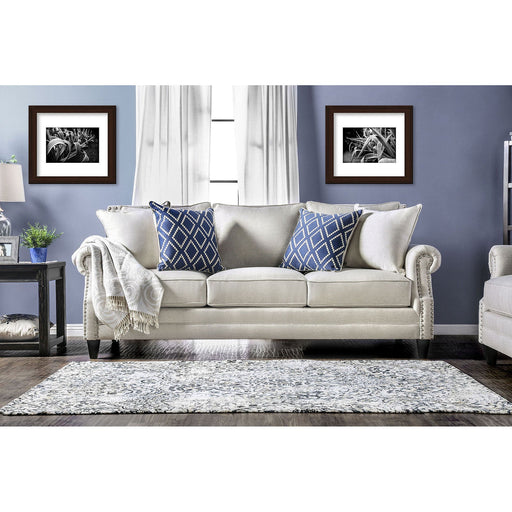 Giovanni Beige/Blue Sofa - Premium Sofa from FOA East - Just $1903.20! Shop now at Furniture Wholesale Plus  We are the best furniture store in Nashville, Hendersonville, Goodlettsville, Madison, Antioch, Mount Juliet, Lebanon, Gallatin, Springfield, Murfreesboro, Franklin, Brentwood