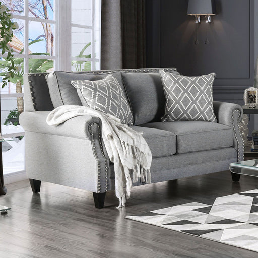 Giovanni Gray Love Seat - Premium Loveseat from FOA East - Just $1686.75! Shop now at Furniture Wholesale Plus  We are the best furniture store in Nashville, Hendersonville, Goodlettsville, Madison, Antioch, Mount Juliet, Lebanon, Gallatin, Springfield, Murfreesboro, Franklin, Brentwood