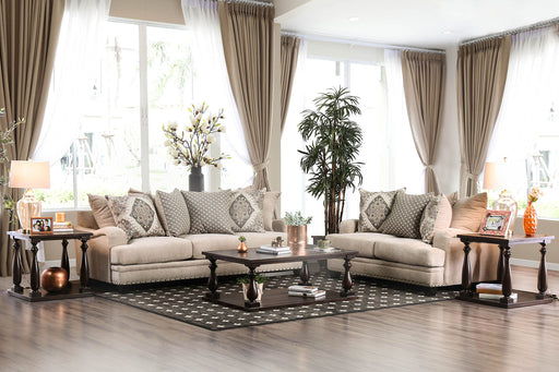 Jaylinn Light Brown Sofa + Love Seat - Premium Living Room Set from FOA East - Just $3120! Shop now at Furniture Wholesale Plus  We are the best furniture store in Nashville, Hendersonville, Goodlettsville, Madison, Antioch, Mount Juliet, Lebanon, Gallatin, Springfield, Murfreesboro, Franklin, Brentwood