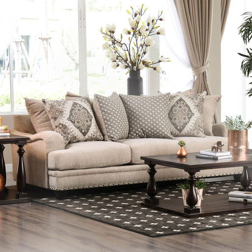 Jaylinn Light Brown Sofa - Premium Sofa from FOA East - Just $1641.90! Shop now at Furniture Wholesale Plus  We are the best furniture store in Nashville, Hendersonville, Goodlettsville, Madison, Antioch, Mount Juliet, Lebanon, Gallatin, Springfield, Murfreesboro, Franklin, Brentwood