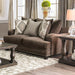 Pauline Dark Brown Love Seat - Premium Loveseat from FOA East - Just $1478.10! Shop now at Furniture Wholesale Plus  We are the best furniture store in Nashville, Hendersonville, Goodlettsville, Madison, Antioch, Mount Juliet, Lebanon, Gallatin, Springfield, Murfreesboro, Franklin, Brentwood