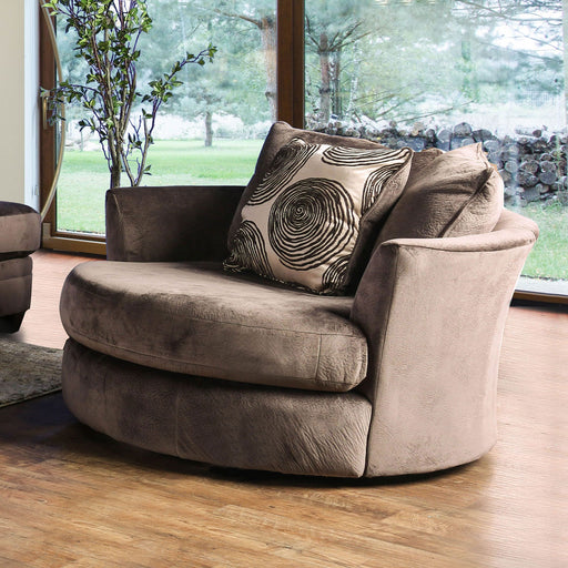 Bonaventura Brown Swivel Chair - Premium Chair from FOA East - Just $1226.55! Shop now at Furniture Wholesale Plus  We are the best furniture store in Nashville, Hendersonville, Goodlettsville, Madison, Antioch, Mount Juliet, Lebanon, Gallatin, Springfield, Murfreesboro, Franklin, Brentwood