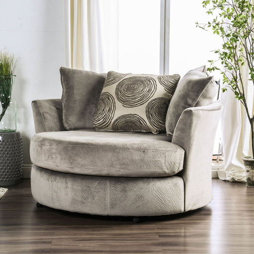 Bonaventura Gray/Pattern Swivel Chair - Premium Chair from FOA East - Just $1226.55! Shop now at Furniture Wholesale Plus  We are the best furniture store in Nashville, Hendersonville, Goodlettsville, Madison, Antioch, Mount Juliet, Lebanon, Gallatin, Springfield, Murfreesboro, Franklin, Brentwood