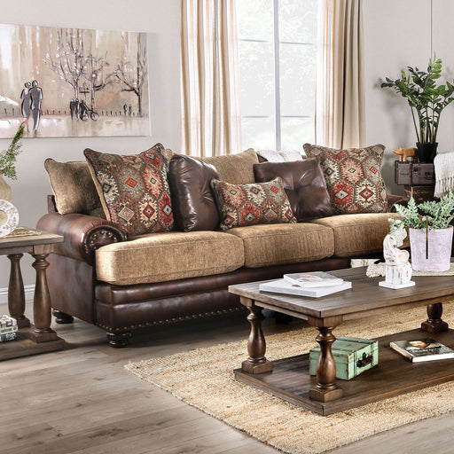 Fletcher Brown/Tan Sofa - Premium Sofa from FOA East - Just $1363.05! Shop now at Furniture Wholesale Plus  We are the best furniture store in Nashville, Hendersonville, Goodlettsville, Madison, Antioch, Mount Juliet, Lebanon, Gallatin, Springfield, Murfreesboro, Franklin, Brentwood