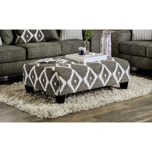 Basie Gray Ottoman - Premium Ottoman from FOA East - Just $446.55! Shop now at Furniture Wholesale Plus  We are the best furniture store in Nashville, Hendersonville, Goodlettsville, Madison, Antioch, Mount Juliet, Lebanon, Gallatin, Springfield, Murfreesboro, Franklin, Brentwood