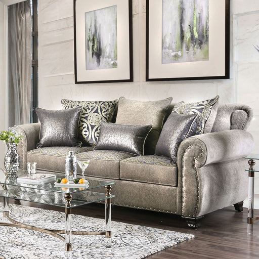 Sinatra Gray/Champagne Sofa - Premium Sofa from FOA East - Just $1735.50! Shop now at Furniture Wholesale Plus  We are the best furniture store in Nashville, Hendersonville, Goodlettsville, Madison, Antioch, Mount Juliet, Lebanon, Gallatin, Springfield, Murfreesboro, Franklin, Brentwood