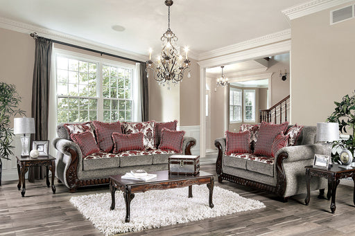 Whitland Light Gray/Red Sofa + Love Seat - Premium Living Room Set from FOA East - Just $3168.75! Shop now at Furniture Wholesale Plus  We are the best furniture store in Nashville, Hendersonville, Goodlettsville, Madison, Antioch, Mount Juliet, Lebanon, Gallatin, Springfield, Murfreesboro, Franklin, Brentwood