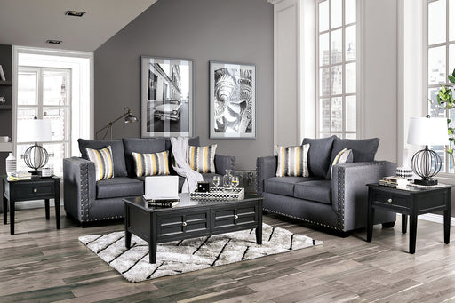 Inkom Slate Sofa + Love Seat - Premium Living Room Set from FOA East - Just $3120! Shop now at Furniture Wholesale Plus  We are the best furniture store in Nashville, Hendersonville, Goodlettsville, Madison, Antioch, Mount Juliet, Lebanon, Gallatin, Springfield, Murfreesboro, Franklin, Brentwood